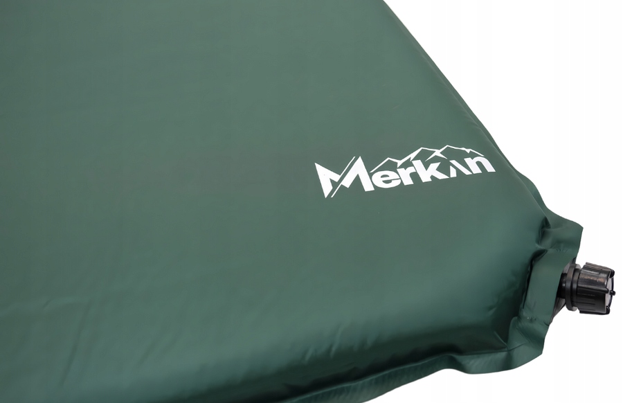 MERKAN Mata Samopompująca Turystyczna Dwuosobowa Z Poduszką + Pokrowiec Grubość 5 cm