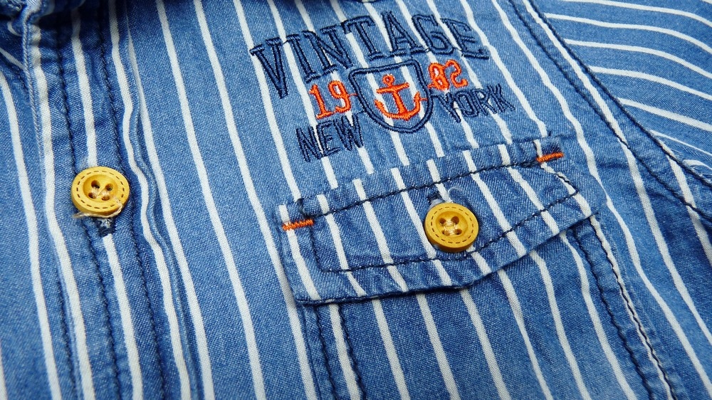 KOSZULA jeans VINTAGE r 12 ok - 146/152 cm RED Marka Inna marka