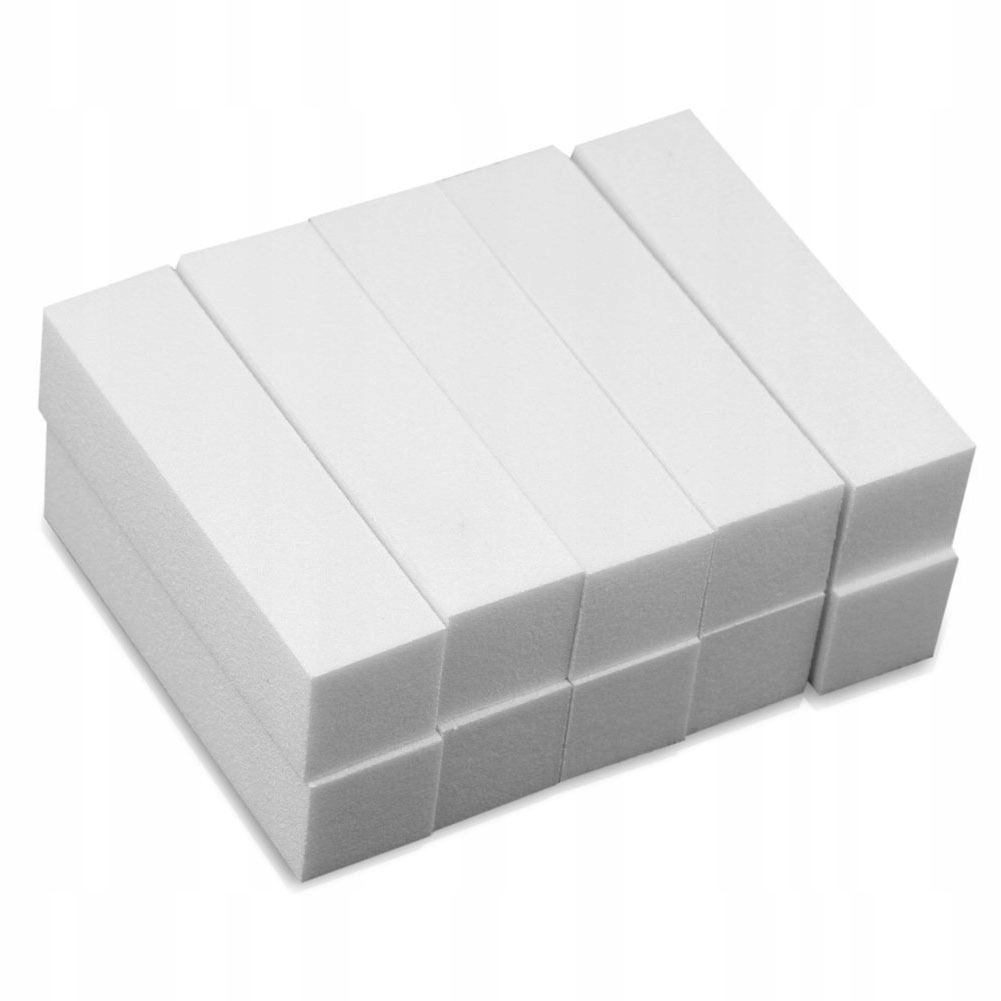 

Zestaw 10 szt. blok polerski biały do manicure