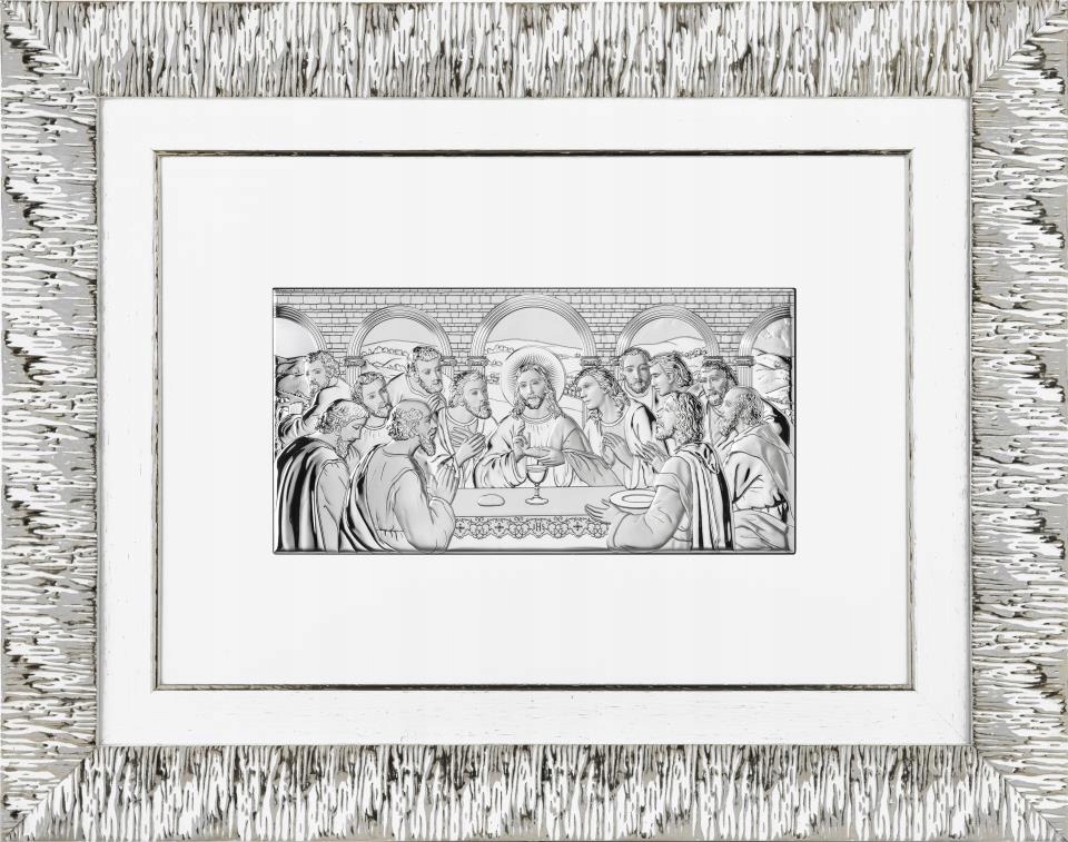 Veľký strieborný obraz Posledná večera Grawer AE0290/3QS