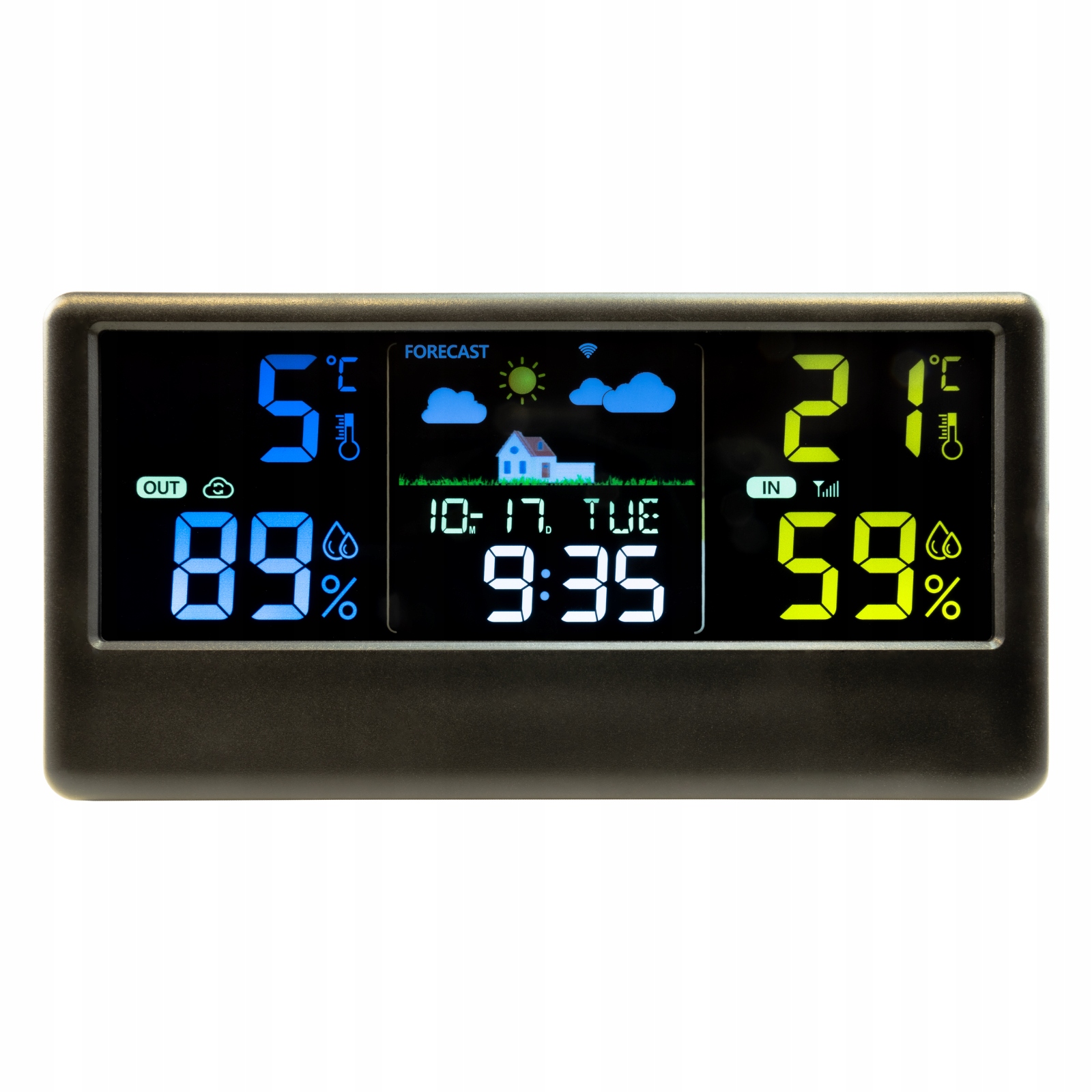 Meteorologická stanice pro zrcadla 5.4" Wifi Tuya Led stmívání FDS-07A