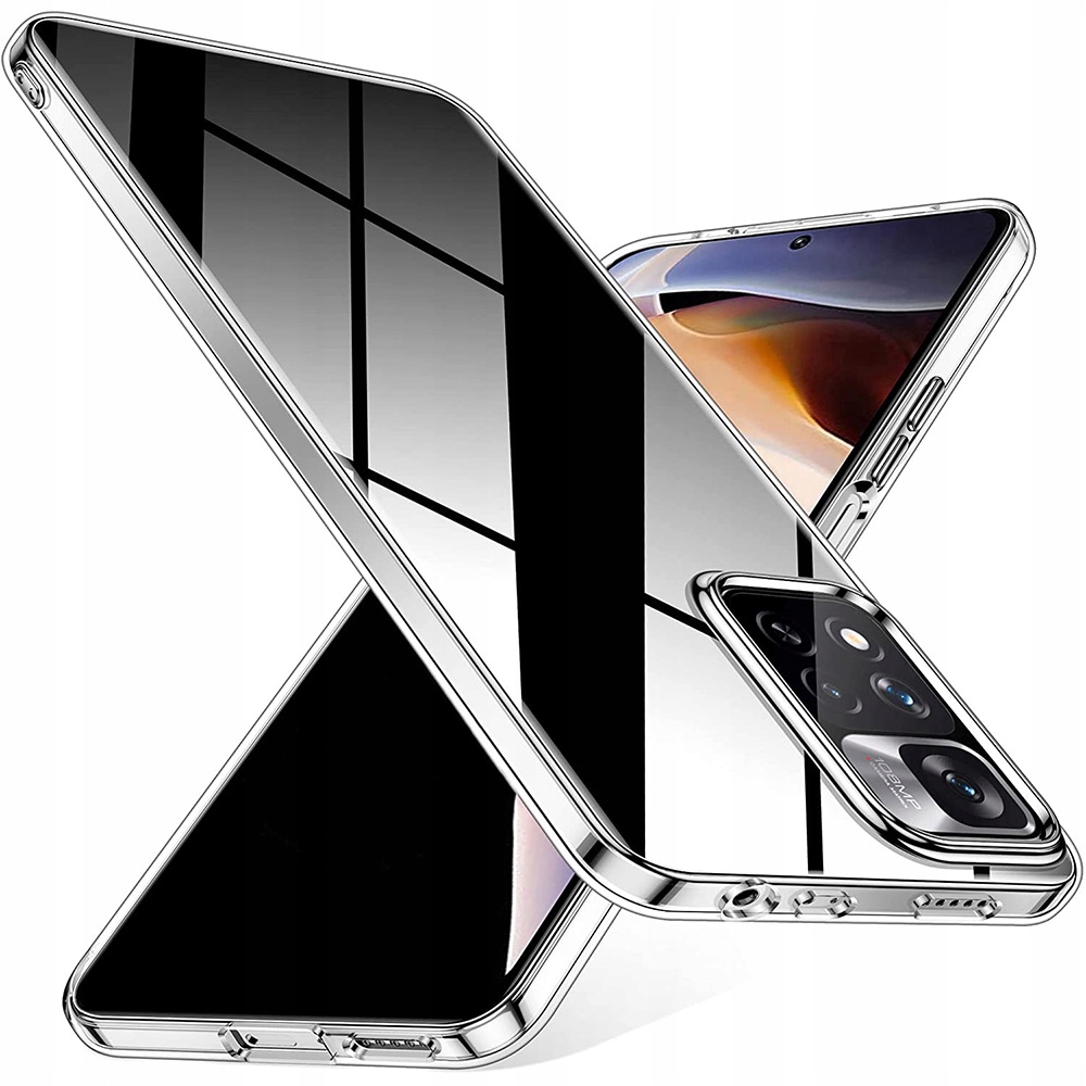 ETUI CLEAR CASE SLIM PLECKI POKROWIEC FUTERAŁ DO REDMI NOTE 11 11S + SZKŁO