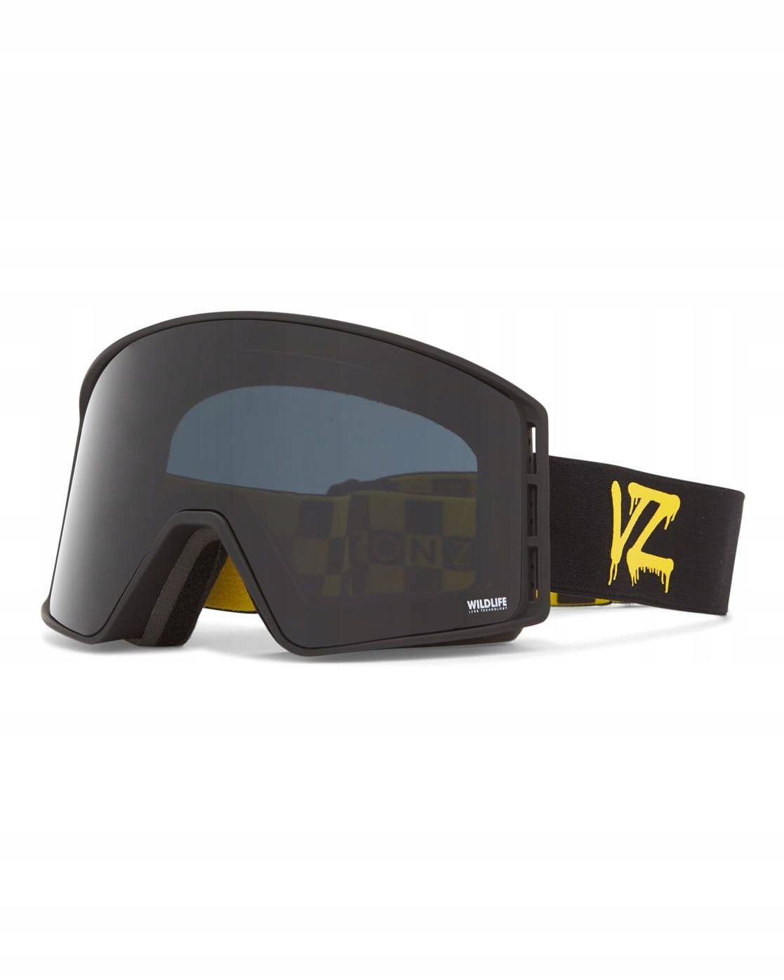 Brýle Vonzipper Mach vfs Black Satin Blackout Clear Fire Chrome