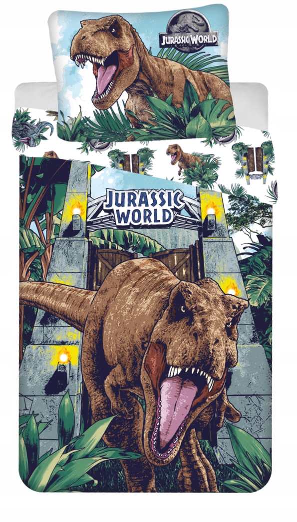 

Pościel 140x200 Świecąca Jurassic World T-rex Dino