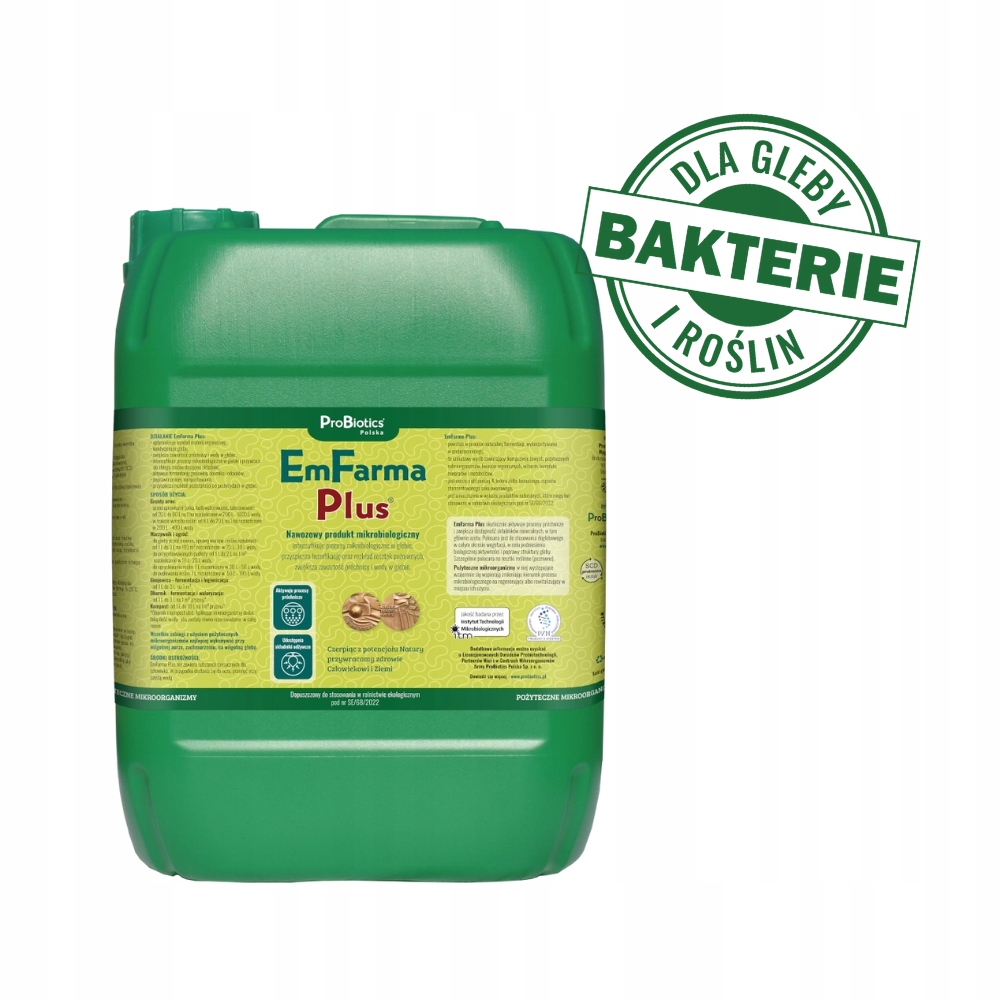 EmFarma Plus – naturalny nawóz mikrobiologiczny, probiotyk glebowy, 10L