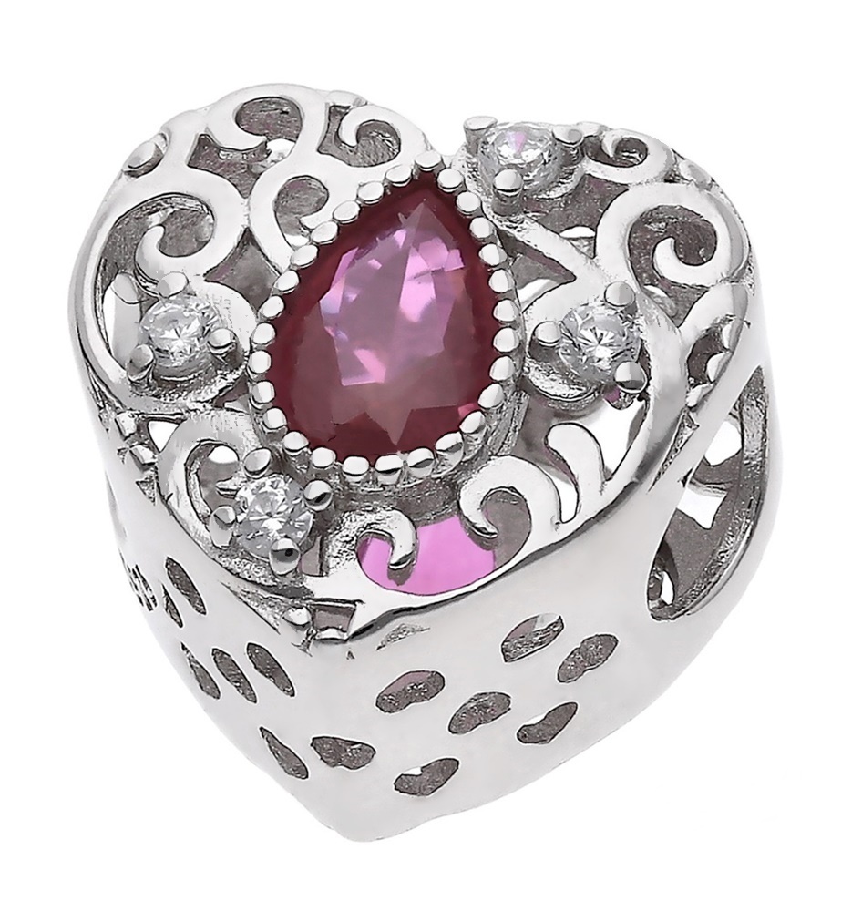Stříbrný přívěsek Ag 925 Srdce s zirkony IM0530624CH