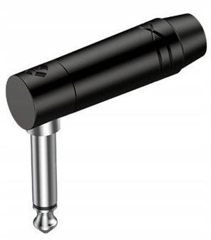 Roxtone RJ2RPP-NS-BN jack kąt mono czarno-srebrny