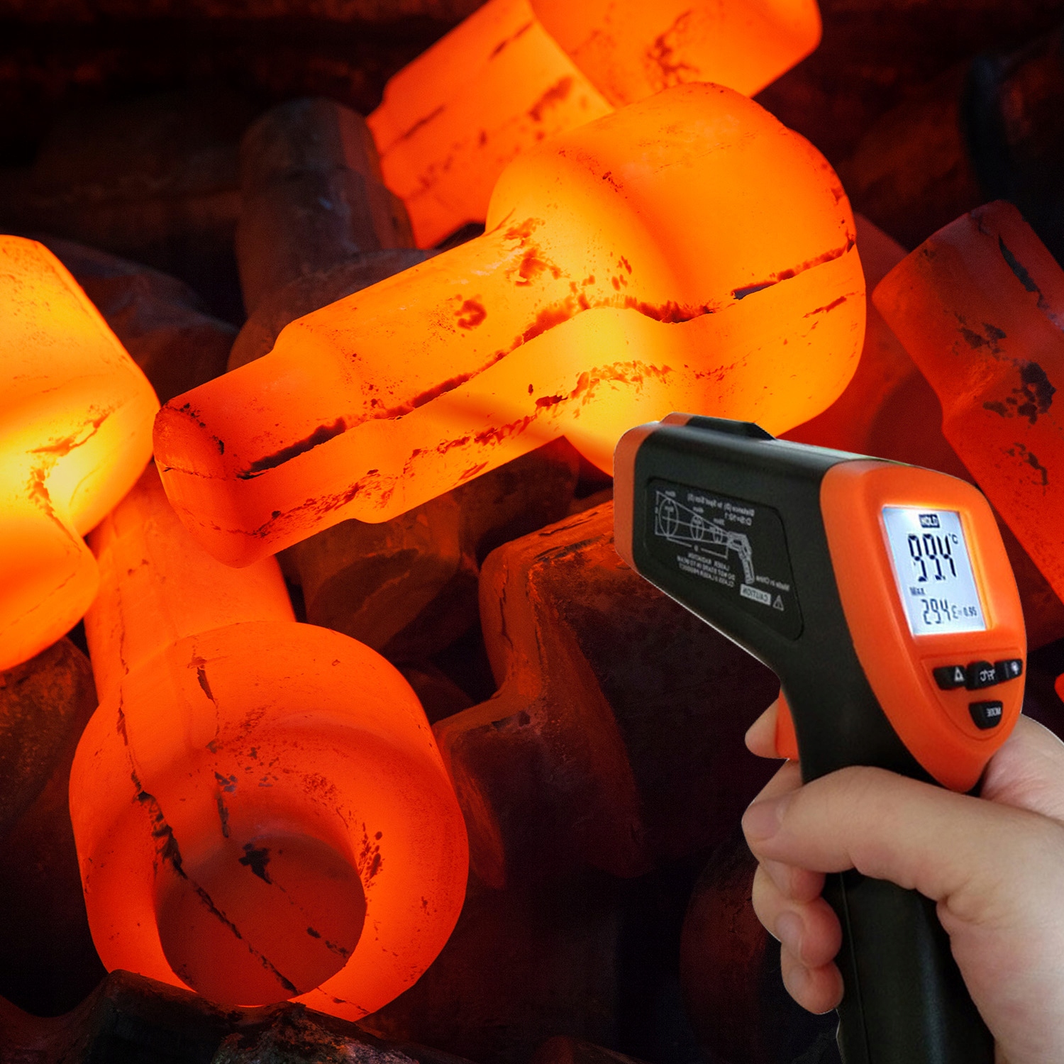 Pirometr TERMOMETR LASEROWY bezdotykowy do GASTRONOMI PRZEMYSŁU -50-500°C Marka DexXer