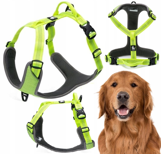 Reflexní Postroje Pro Psa Guard Easy Walk Silné Truelove Lumen Žluté L