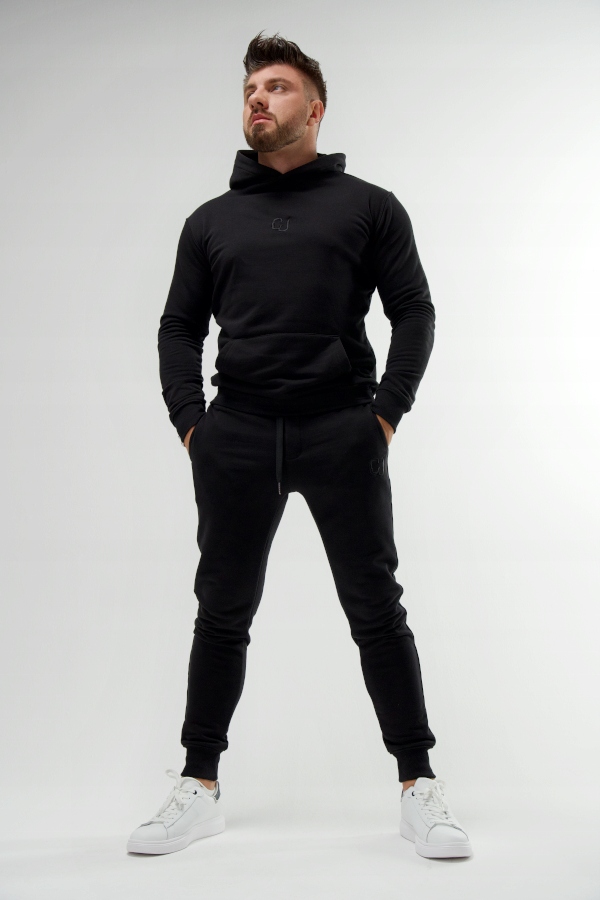 Tepláková souprava Cj Wear černá bavlna černá výšivka velikost XL Pro Páry