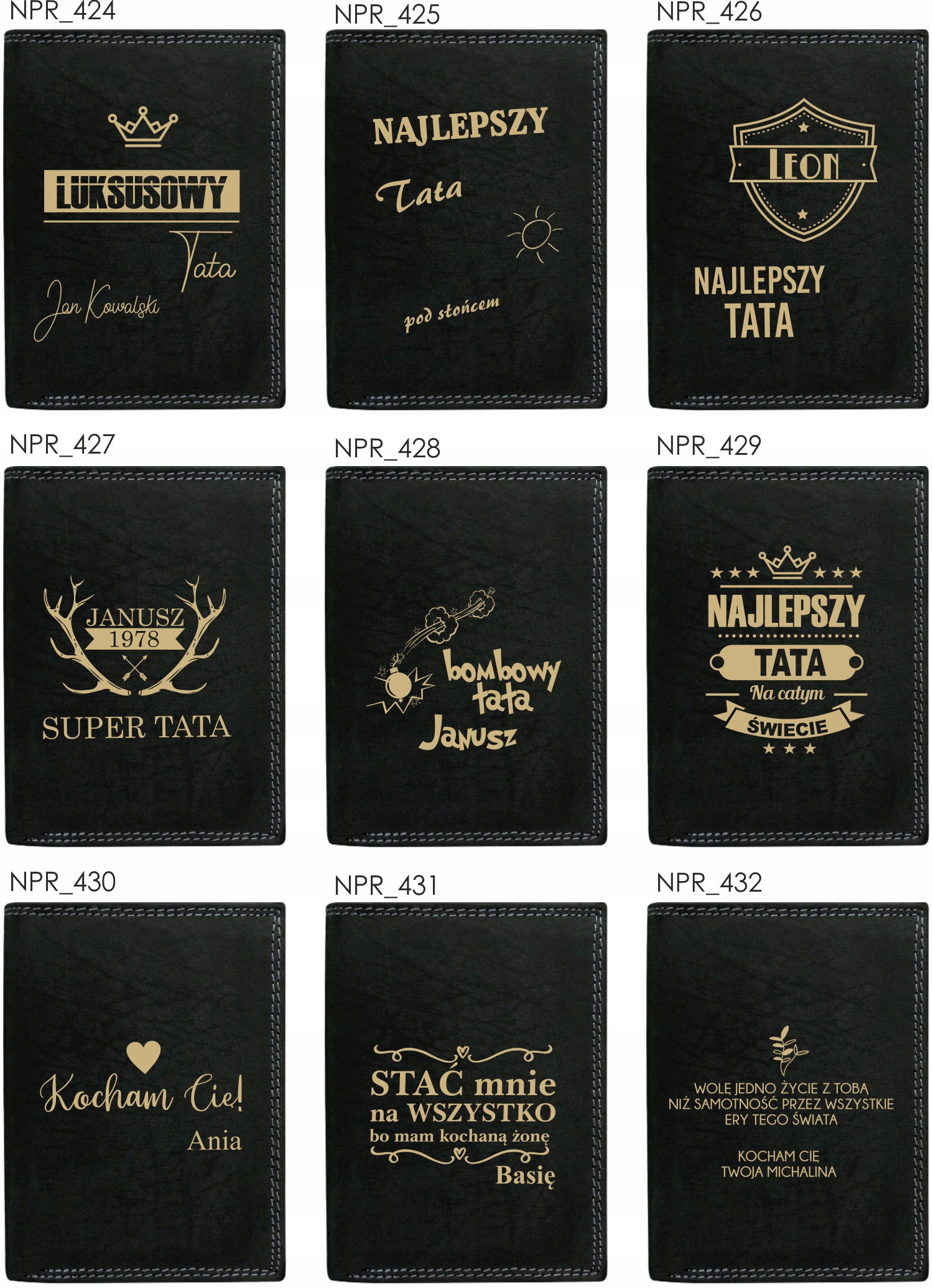 Portfel grawer NAJLEPSZY TATA dzień ojca PREZENT Kod producenta PRM-034-8533 BLACK