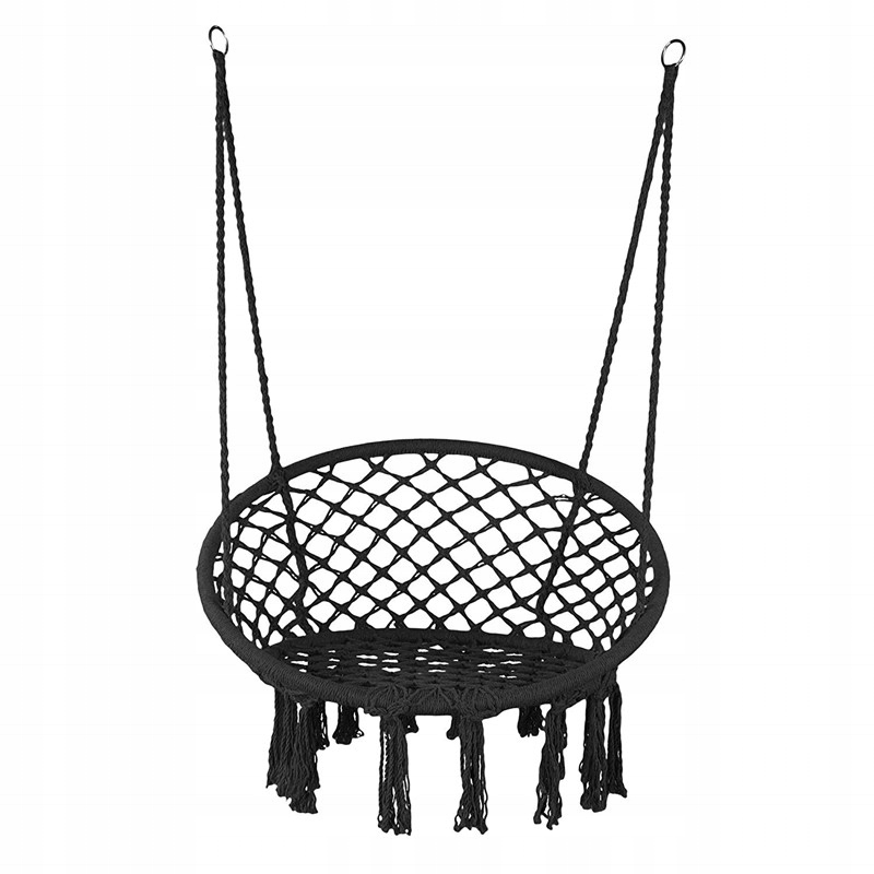 HUŚTAWKA OGRODOWA WISZĄCY FOTEL BOCIANIE GNIAZDO Kolor odcienie brązu i beżu