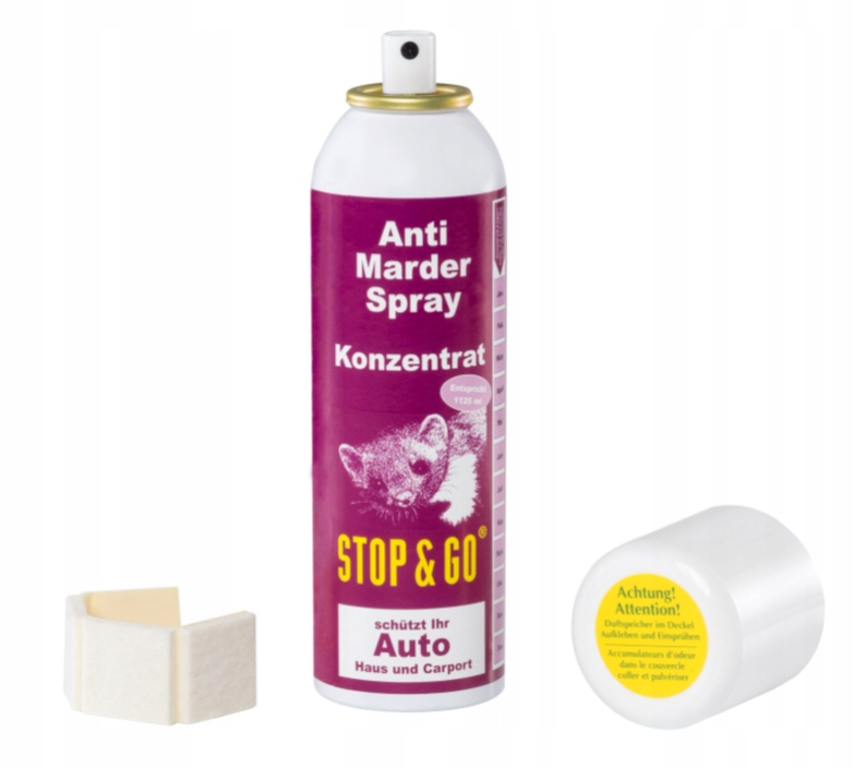 

Spray Odstraszający Kuny Marder Stop&go