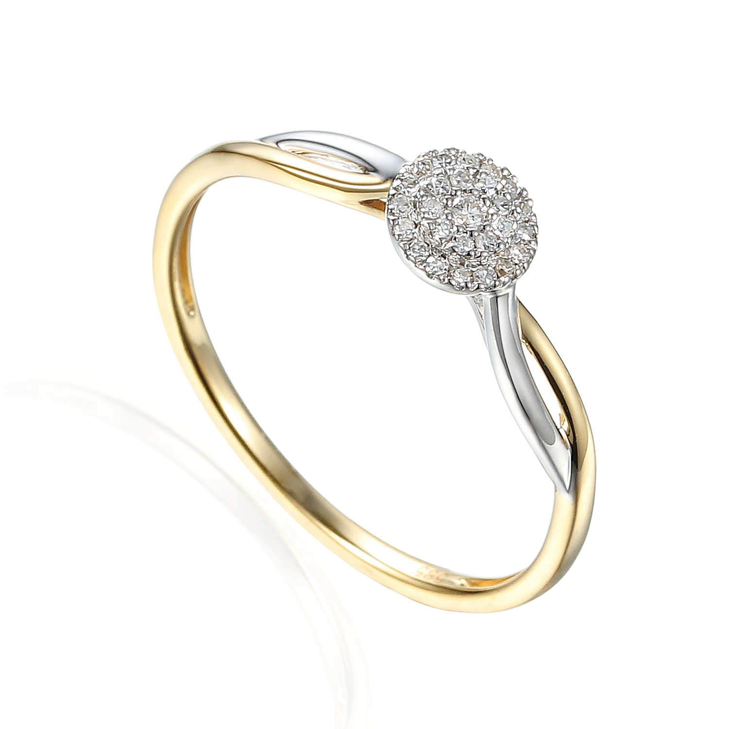 Prstýnek Au585 s diamantem R58898YW velikost 10