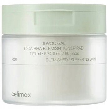 Celimax Cica Bha Blemish Toner Pad tampony Tonizační (60 ks)