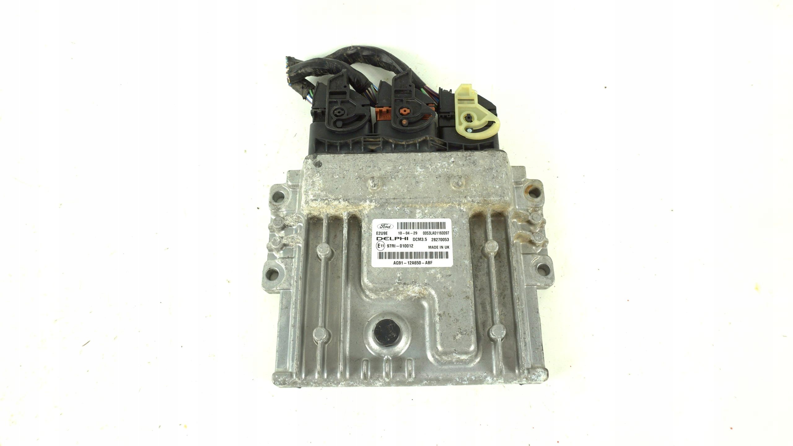computer control unit of the engine FORD GALAXY 2.0 TDCI AG91-12A650-ABF 28270053