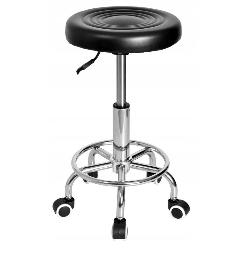 Hoker Kosmetický Kadeřnický Stolek Barová Stolička Na Kolečkách, Otočná