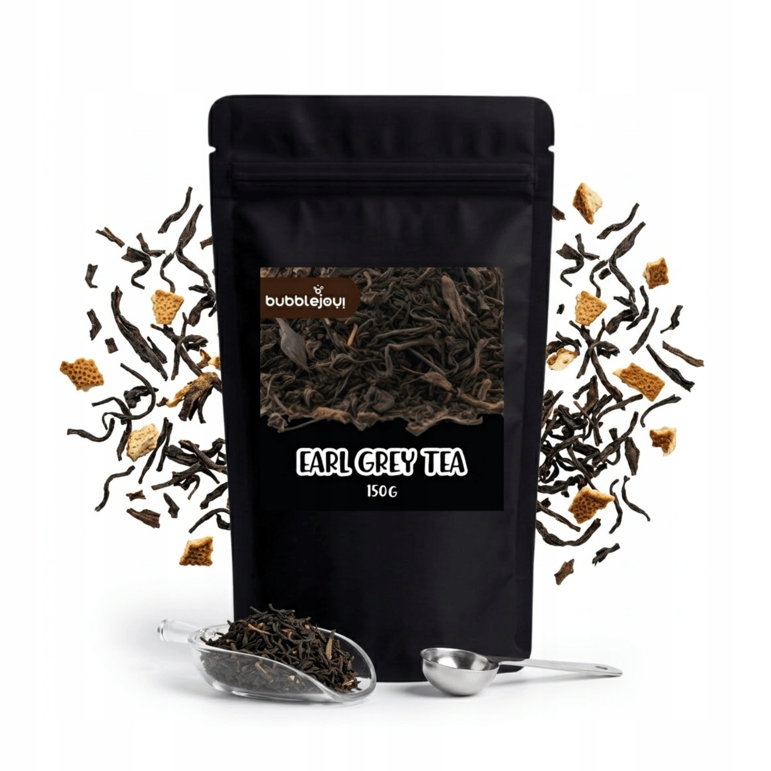 Čaj Černý Earl Grey Základ pro listový nápoj Premium Bubblejoy 150 g