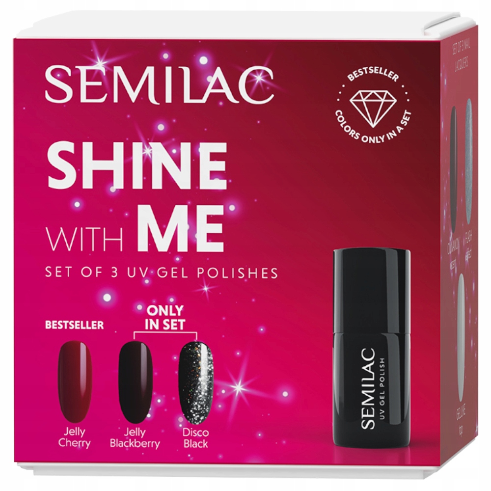 Semilac Sada na nehty Shine With Me Set
