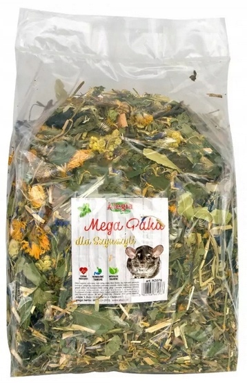 Levně Krmivo Pro Činčily Směs Bylin Paka Přírodní Alegia 650 G