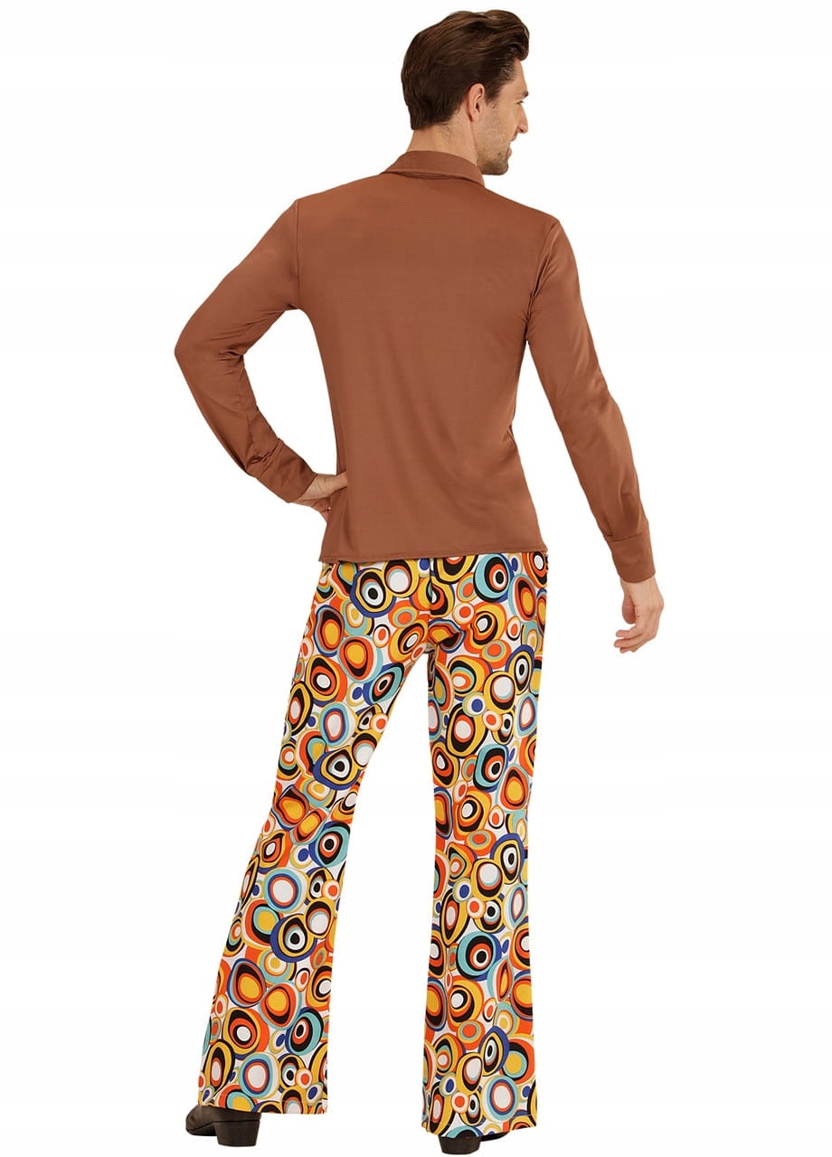 Brązowa koszula strój w stylu DISCO - XXL Rozmiar XXL