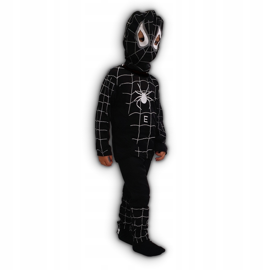 STRÓJ NA HALLOWEEN CZARNY SPIDER-MAN r. M 110-122 Marka 4baby