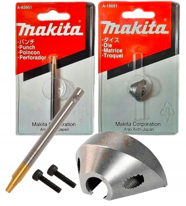 Makita Stempel Matryca 2 Śruby Do Nożyc Do Blachy JN1601 DJN1601 Nibler