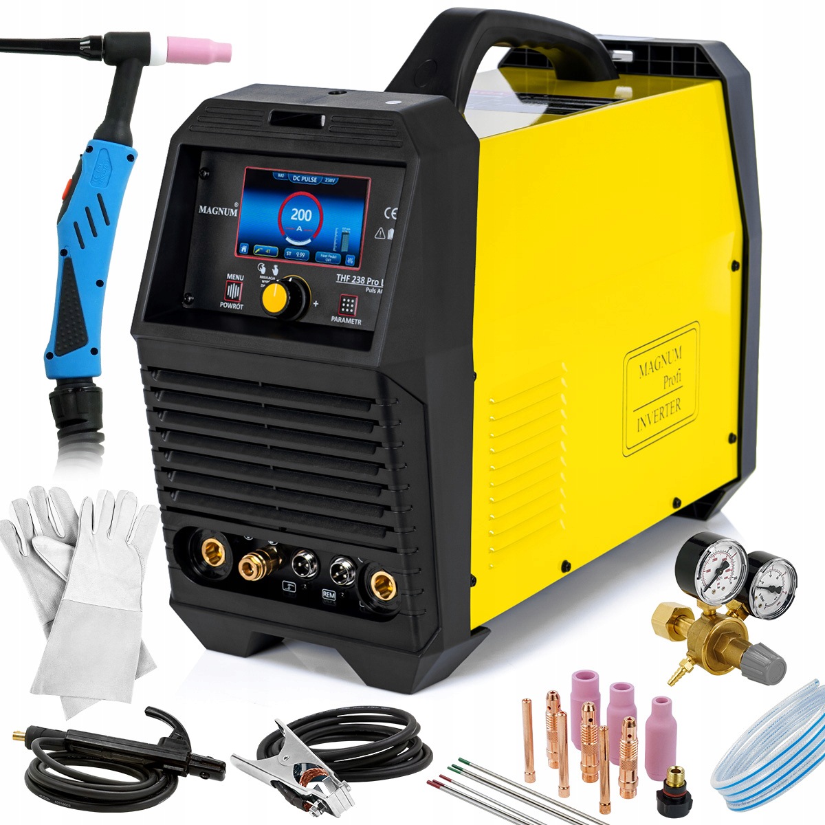 Spawarka Magnum Thf 238 Pro LCD V2 Tig Ac/dc Hf Puls Mma