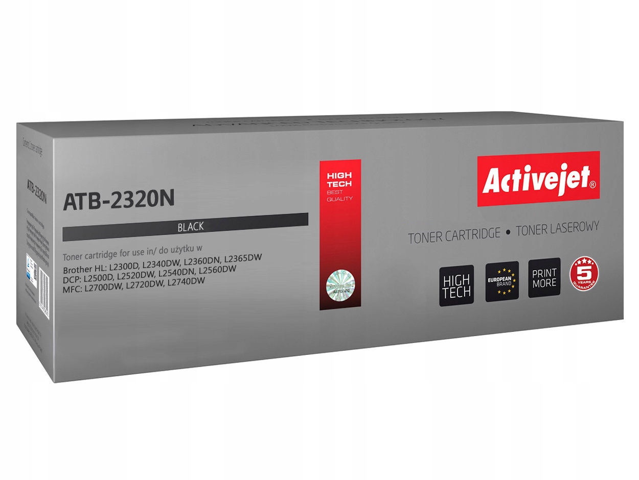

Toner do Brother Activejet TN-2320 Czarny XL Nowy