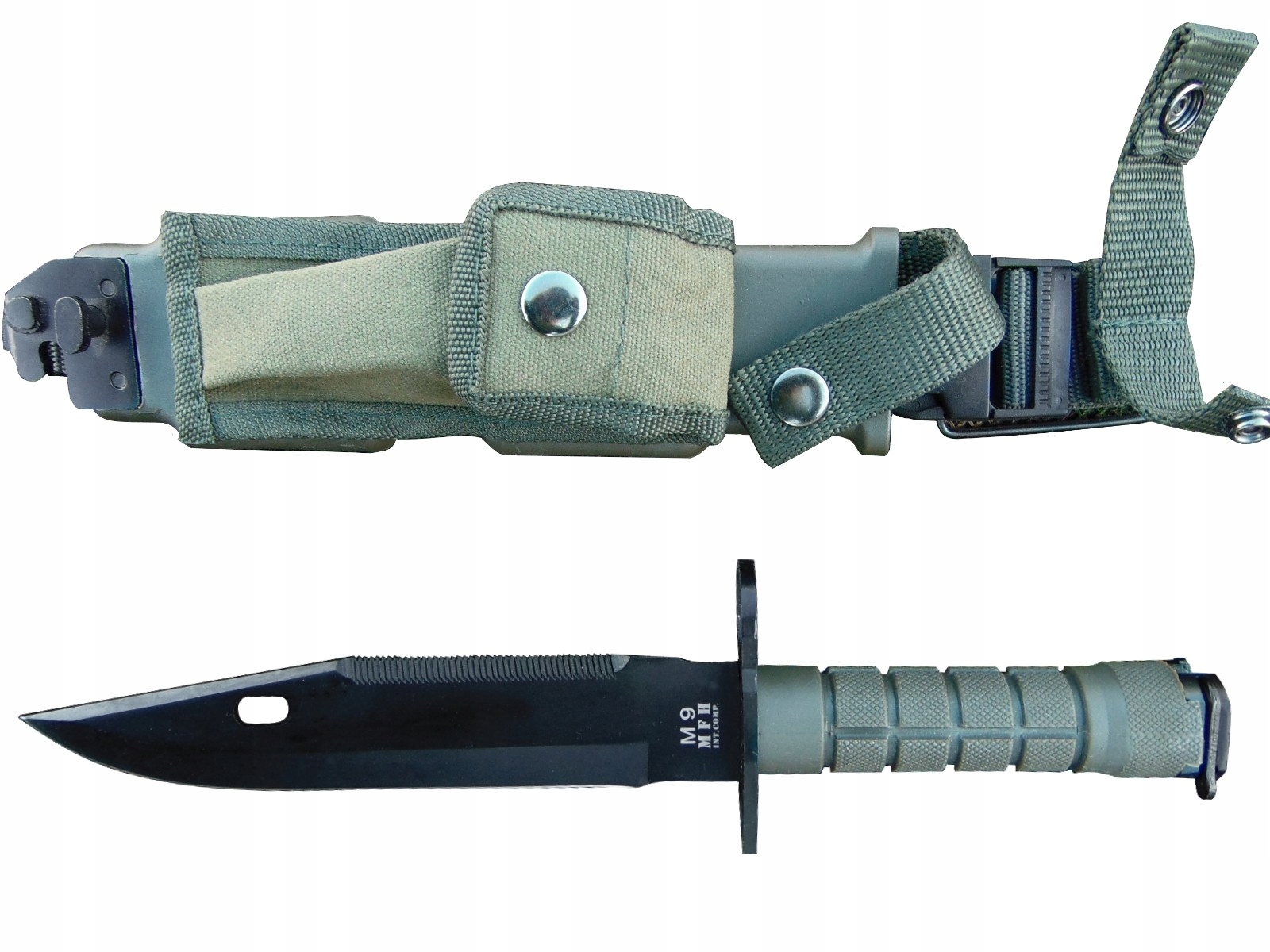 Bajonet M9 Mfh, replika pro AR-15/M16, pochva s brouskem, nůžky