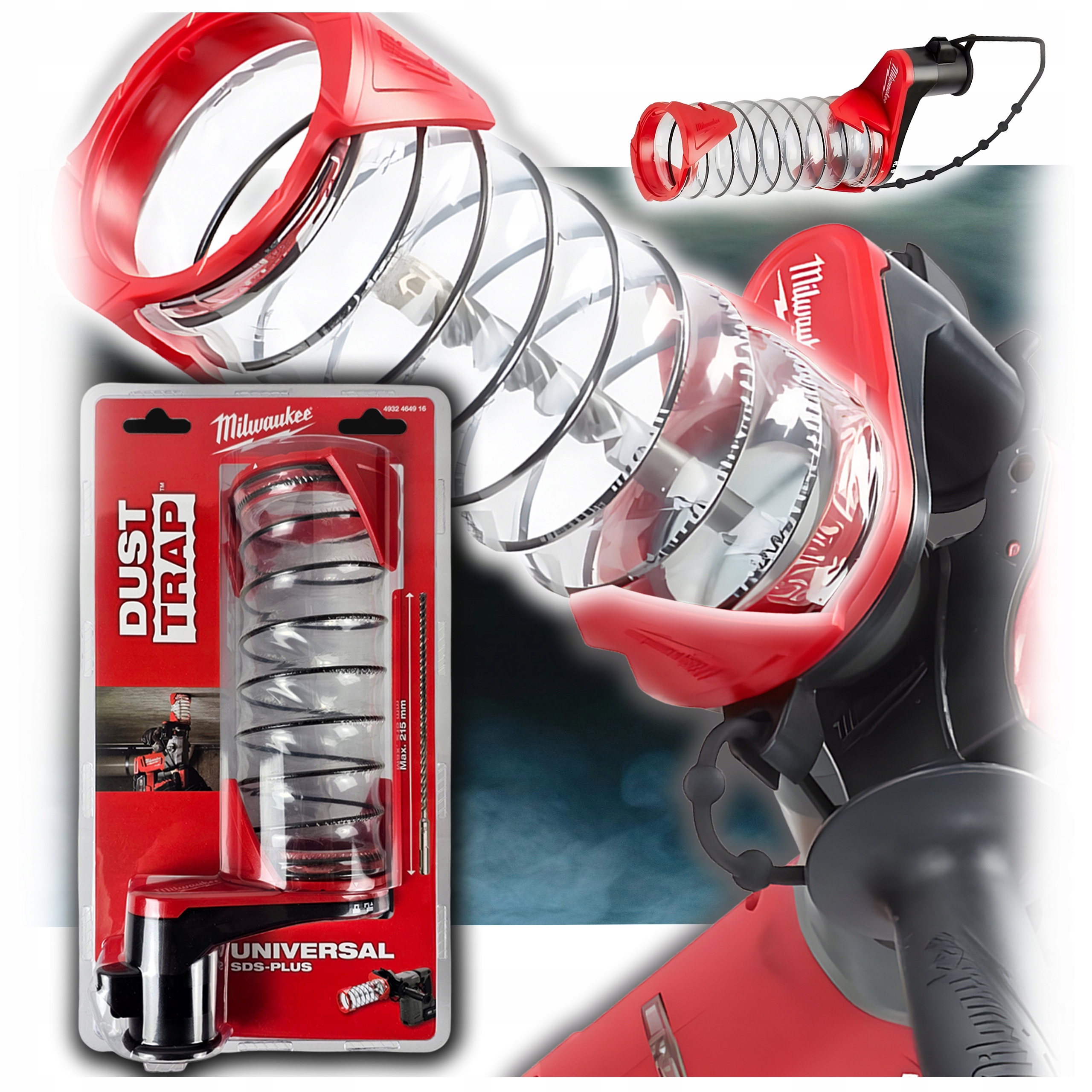 Osłona Przeciwpyłowa Do Młotów SDS-Plus Milwaukee Do Pracy z Odkurzaczami