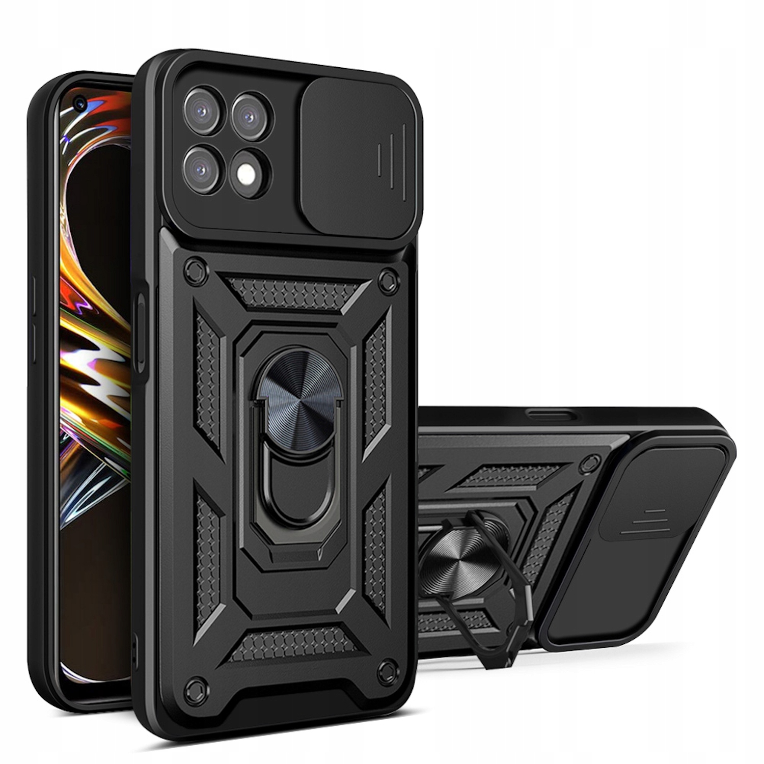 

Case Obudowa Ring Etui Pancerne do Realme 8i