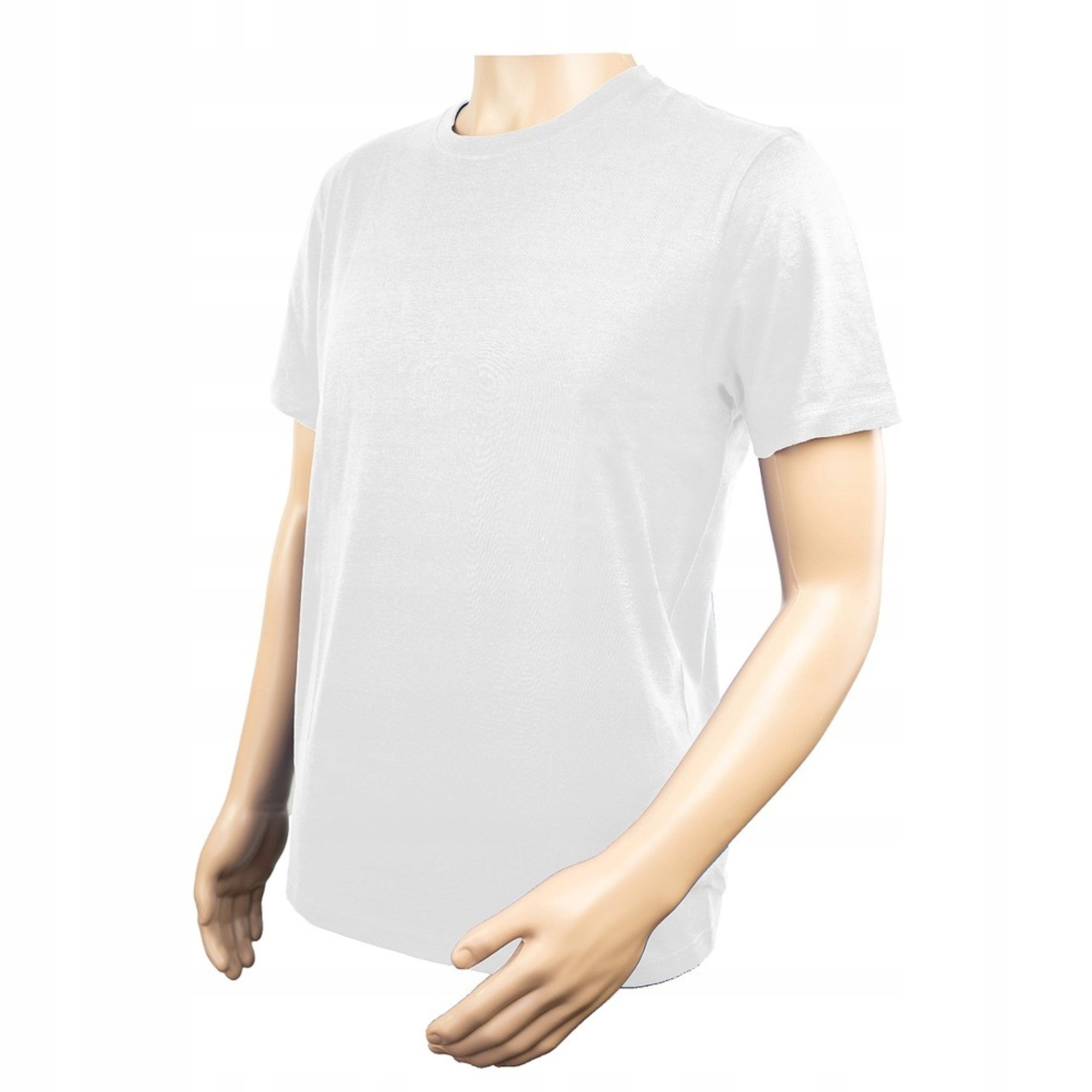 T-SHIRT BIAŁY KOSZULKA PRZEWIEWNA GŁADKA BAWEŁNA TSHIRT SPORTOWY 180G XL