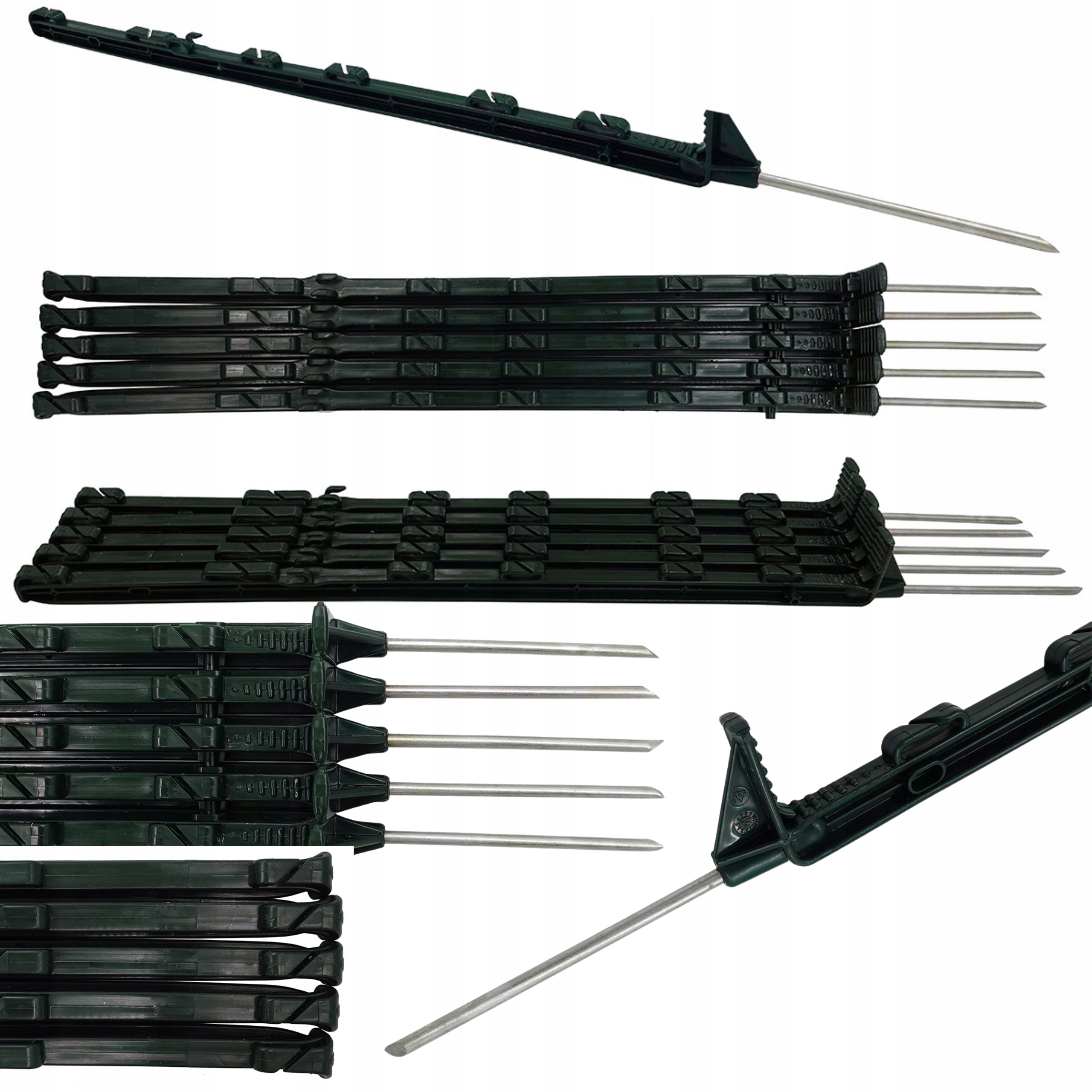 PALIK SŁUPEK 80cm 10szt do linki plecionki do pastucha OGRODZENIA Z drutu