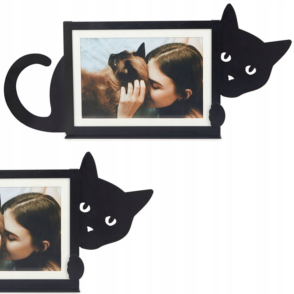 

Ramka Na Zdjęcia Metalowa Czarny Kot Dla Kociary