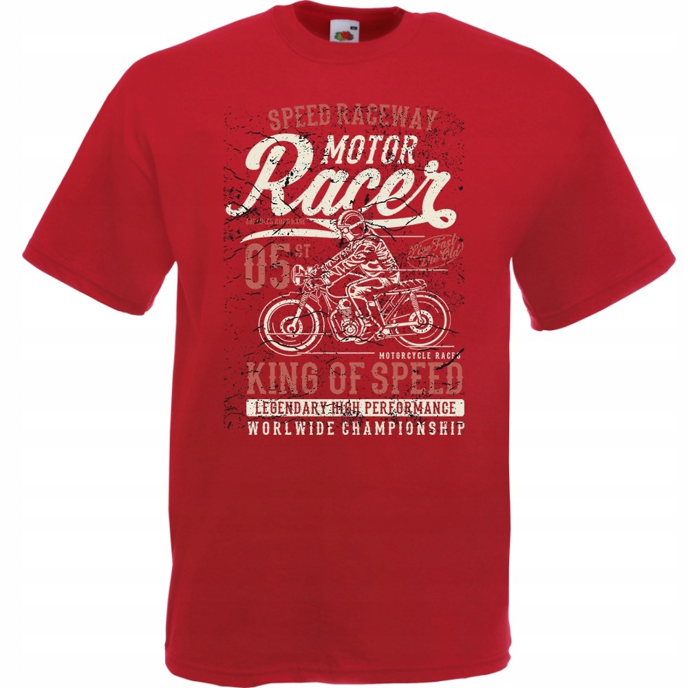 

Koszulka motocykl motor mocyklista M ceglana czerw