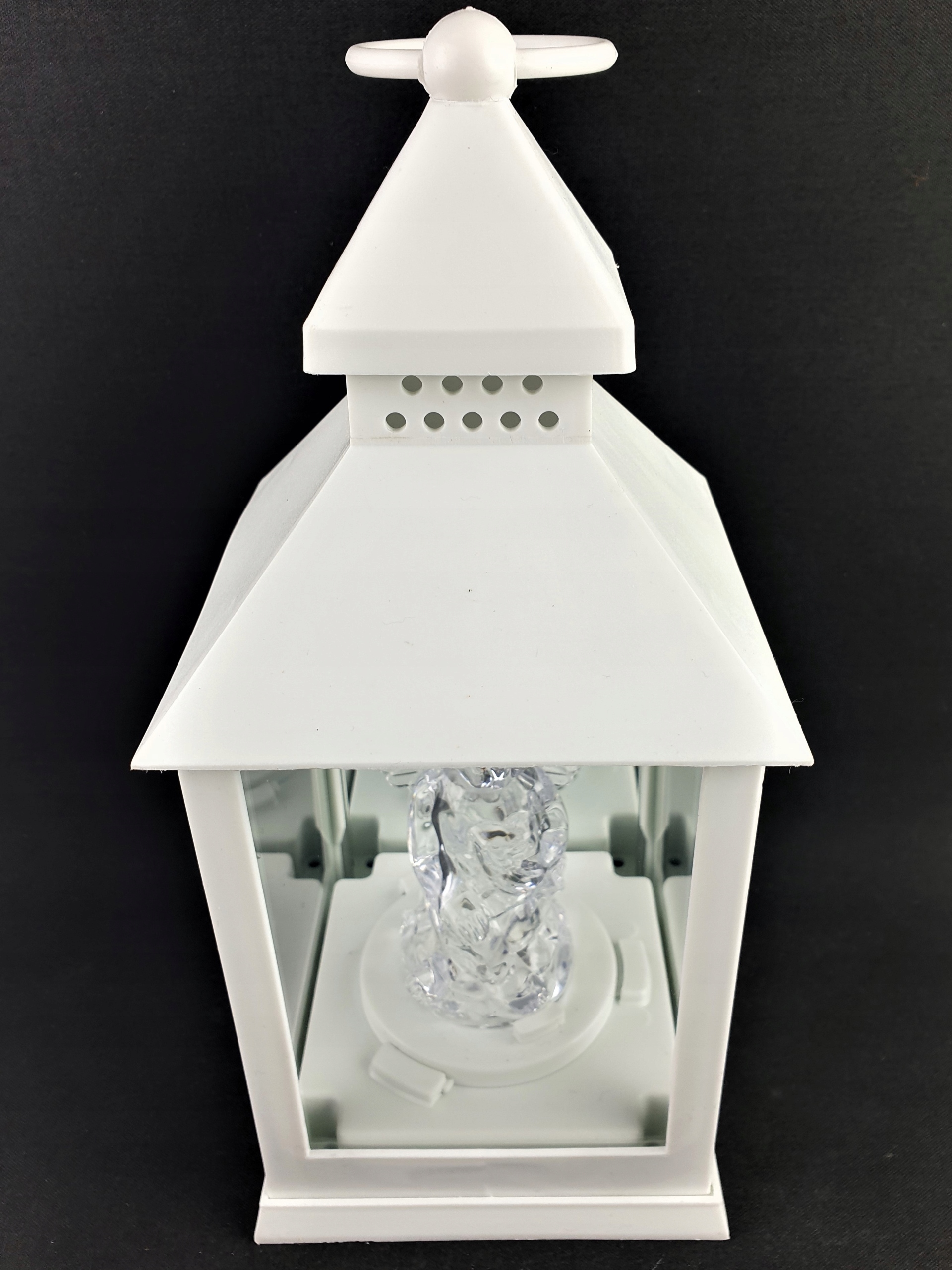 ZNICZ LATARENKA ANIOŁEK LED NA BATERIE LAMPION Z WKŁADEM PODŚWIETLANY BIAŁY Typ LED