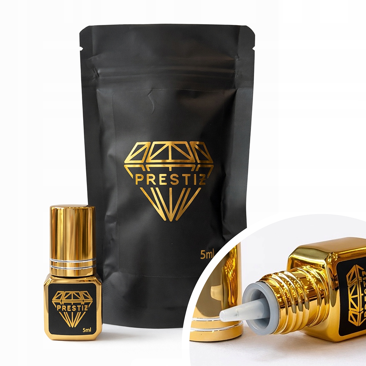 Moemi Prestiż Klej Do Rzęs Czarny Bez Cyjanoakrylu 0.5-1s 5ml