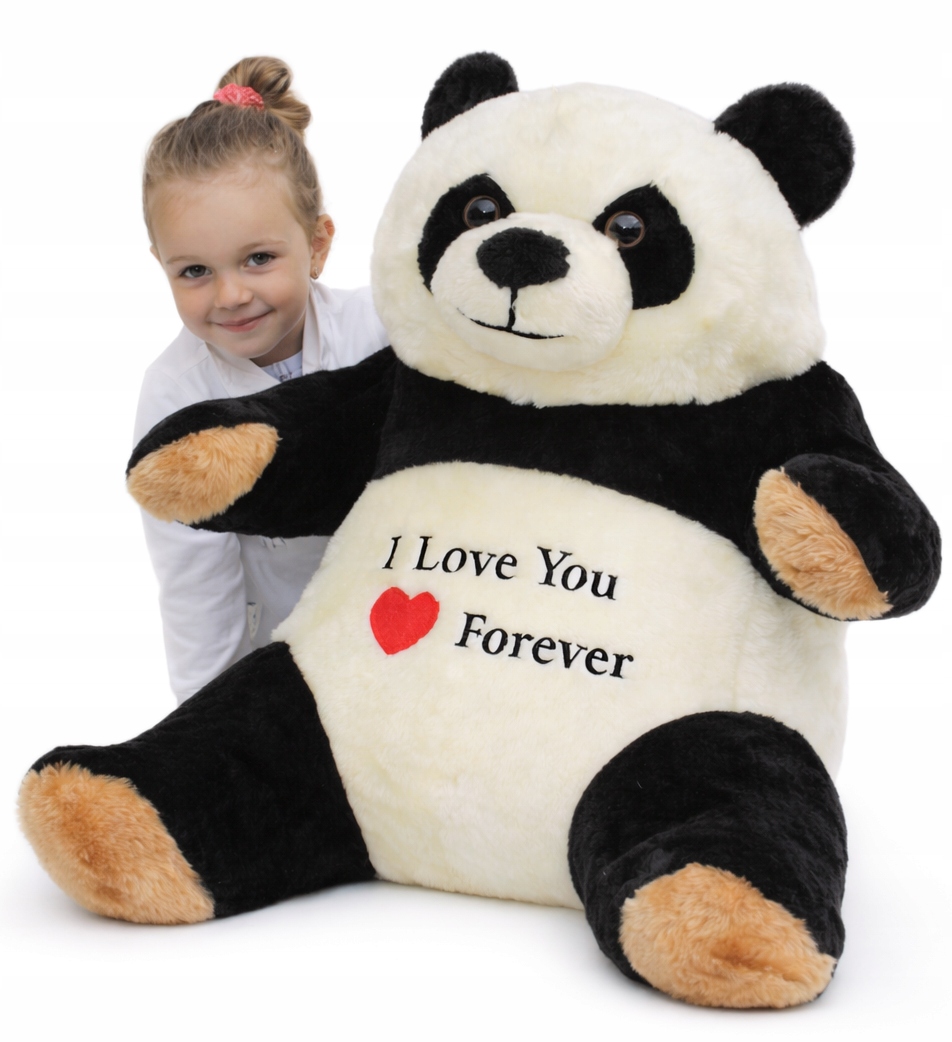 Duży Miś Pluszowy Panda 100cm. Haft Gartis