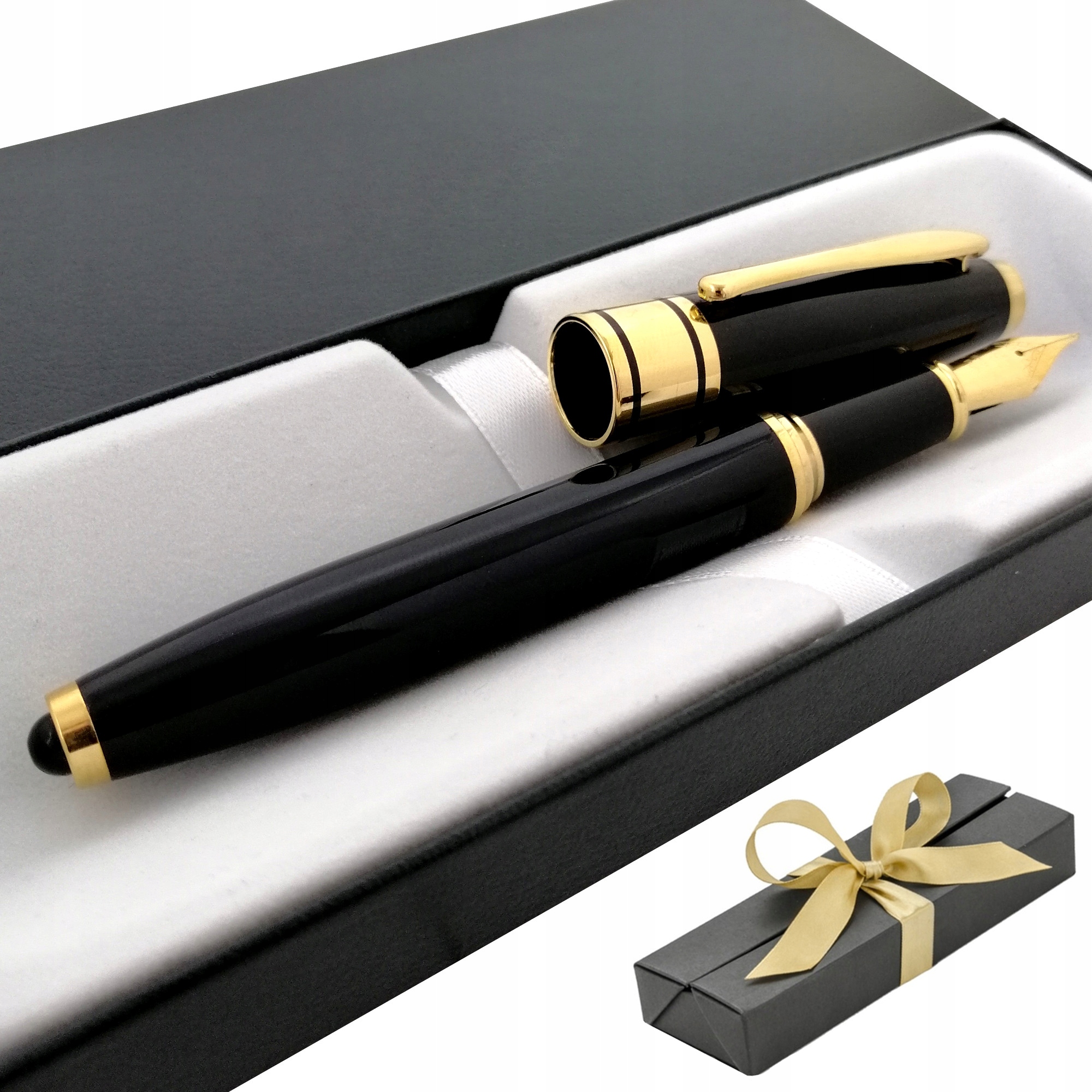 

Złote Pióro Wieczne 24K Czarny Połysk Certyfikat