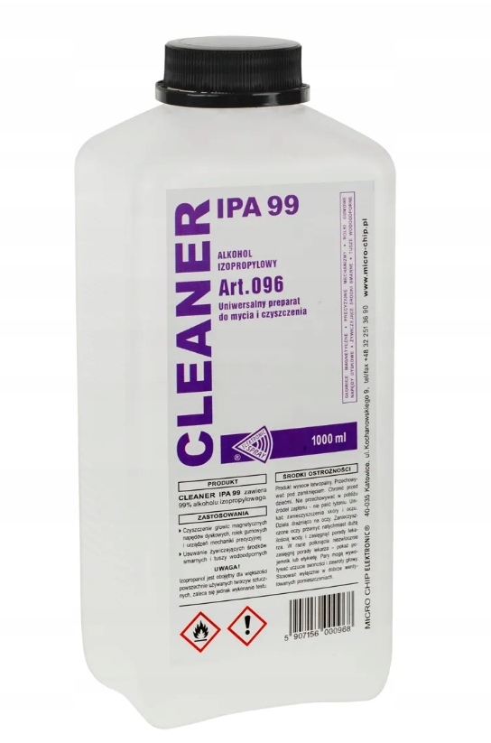 Cleaner Ipa 99 1000ml odtłuszczacz mycie Pcb
