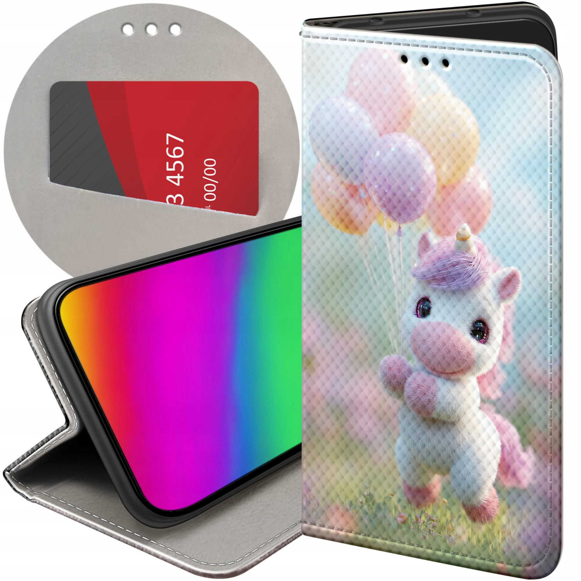 Etui Z Klapką Do Samsung Galaxy J7 2017 Jednorożec Bajki Księżniczki