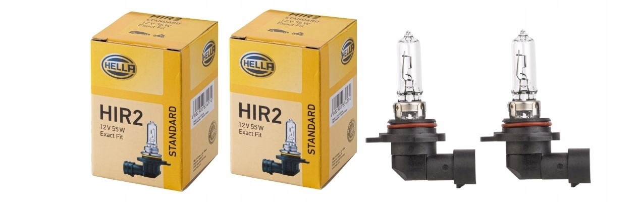 2x żarówka Hella HIR2 55W 12V 2 sztuki