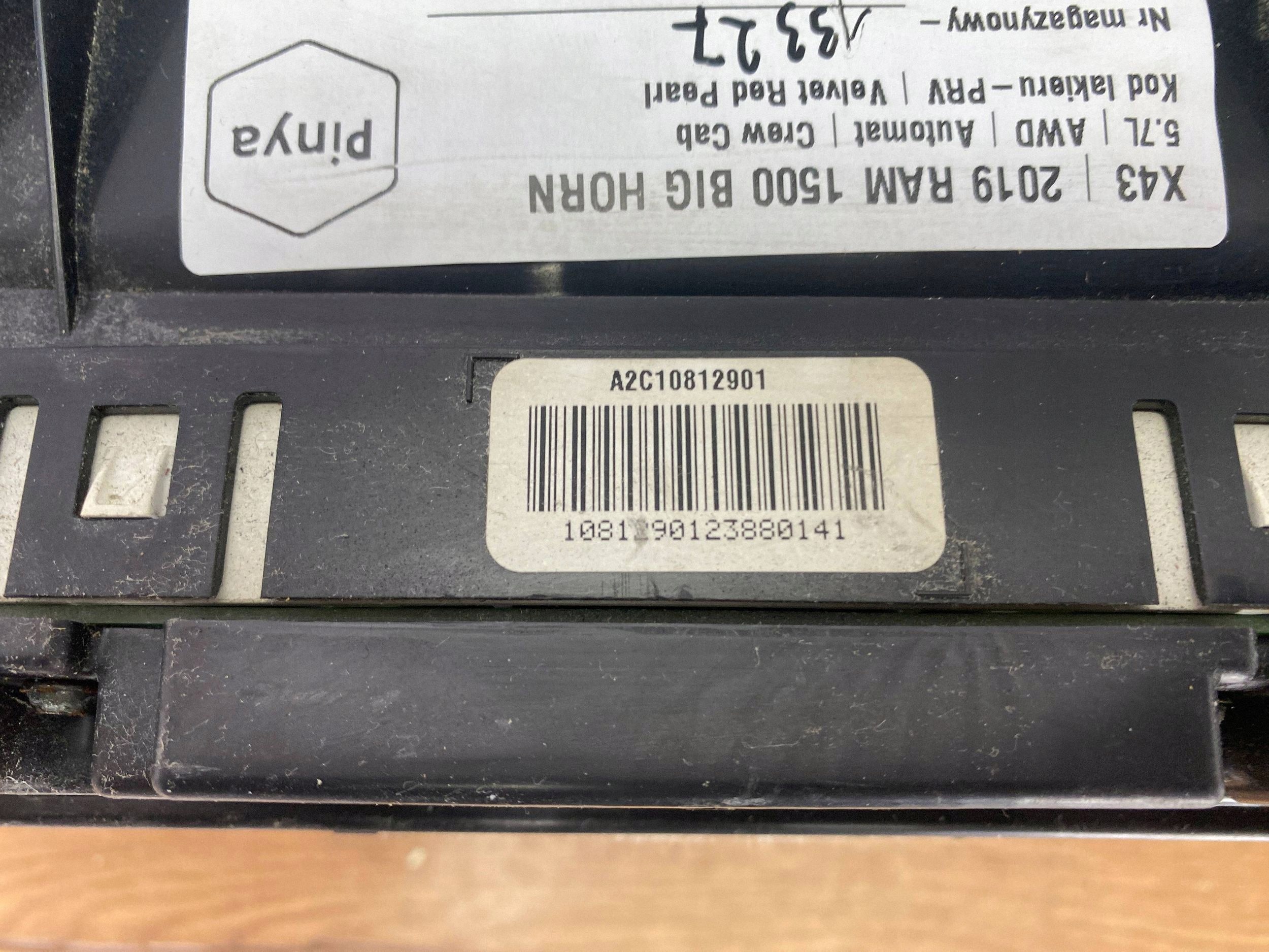 dials Dodge Ram 1500 DT 2019+
