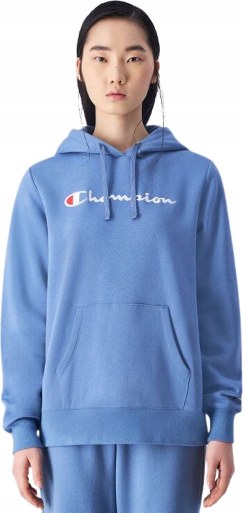 Mikina Champion Hooded Modrá 117529 BS099 vel. L
