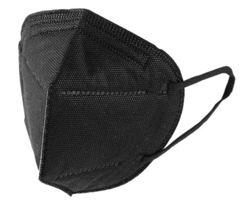 10x MASKA KN95 MASECZKA OCHRONNA NA TWARZ CZARNA Model FFP2 KN95 OCHRONNA JEDNORAZOWA