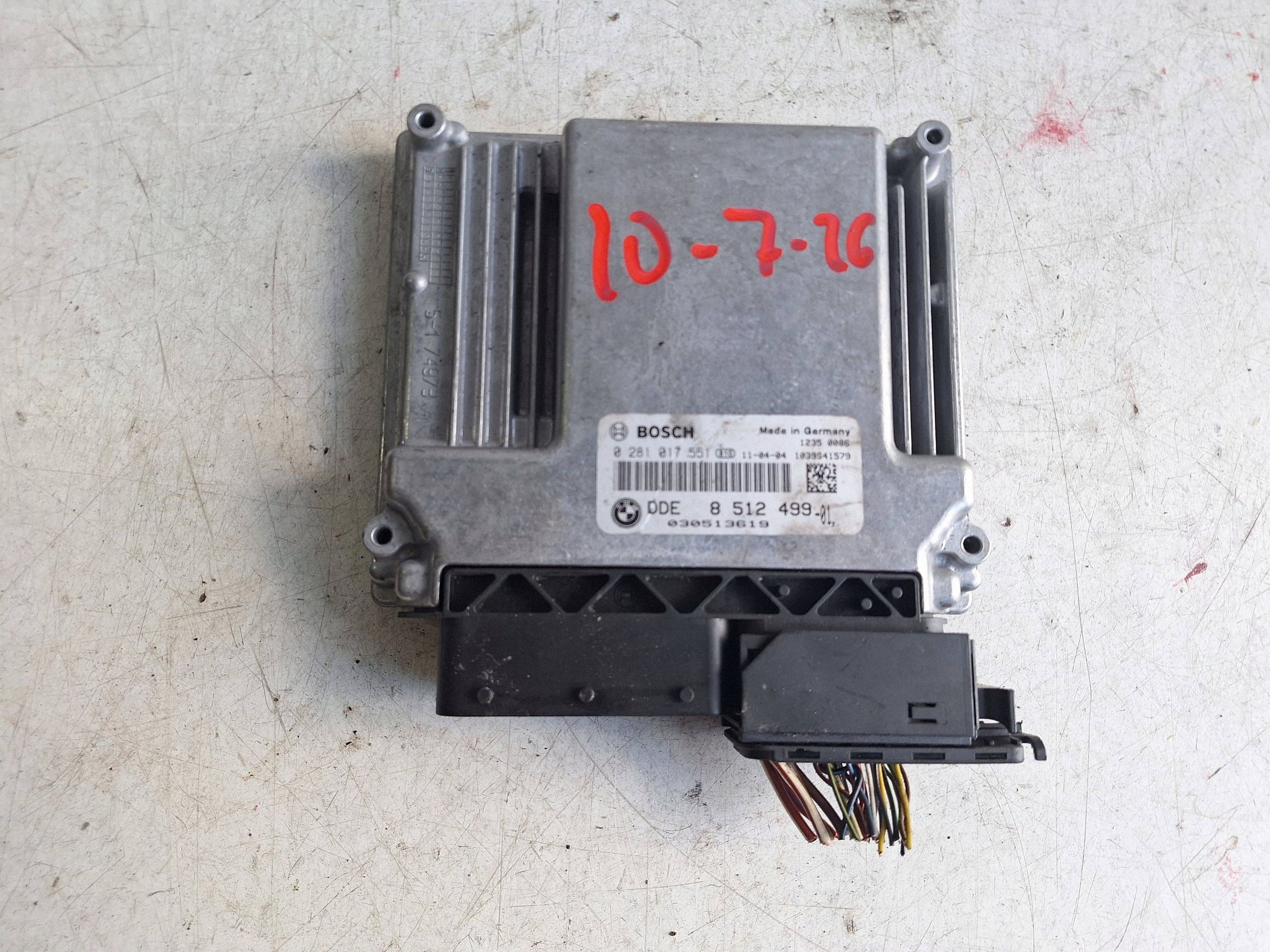 BMW computer control unit of the engine 0281017551 BOSCH 8512499
