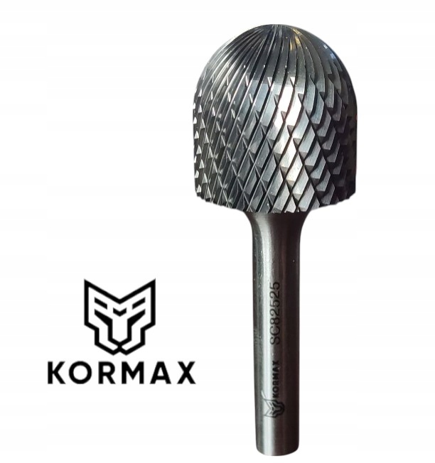 Fréza 25 mm pilníková válcová zaoblená 25x25x70 stopka 8 mm Wrc karbid