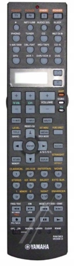 Diaľkový Ovládač Originálny Yamaha WH254400 RX-V2700 RAV363
