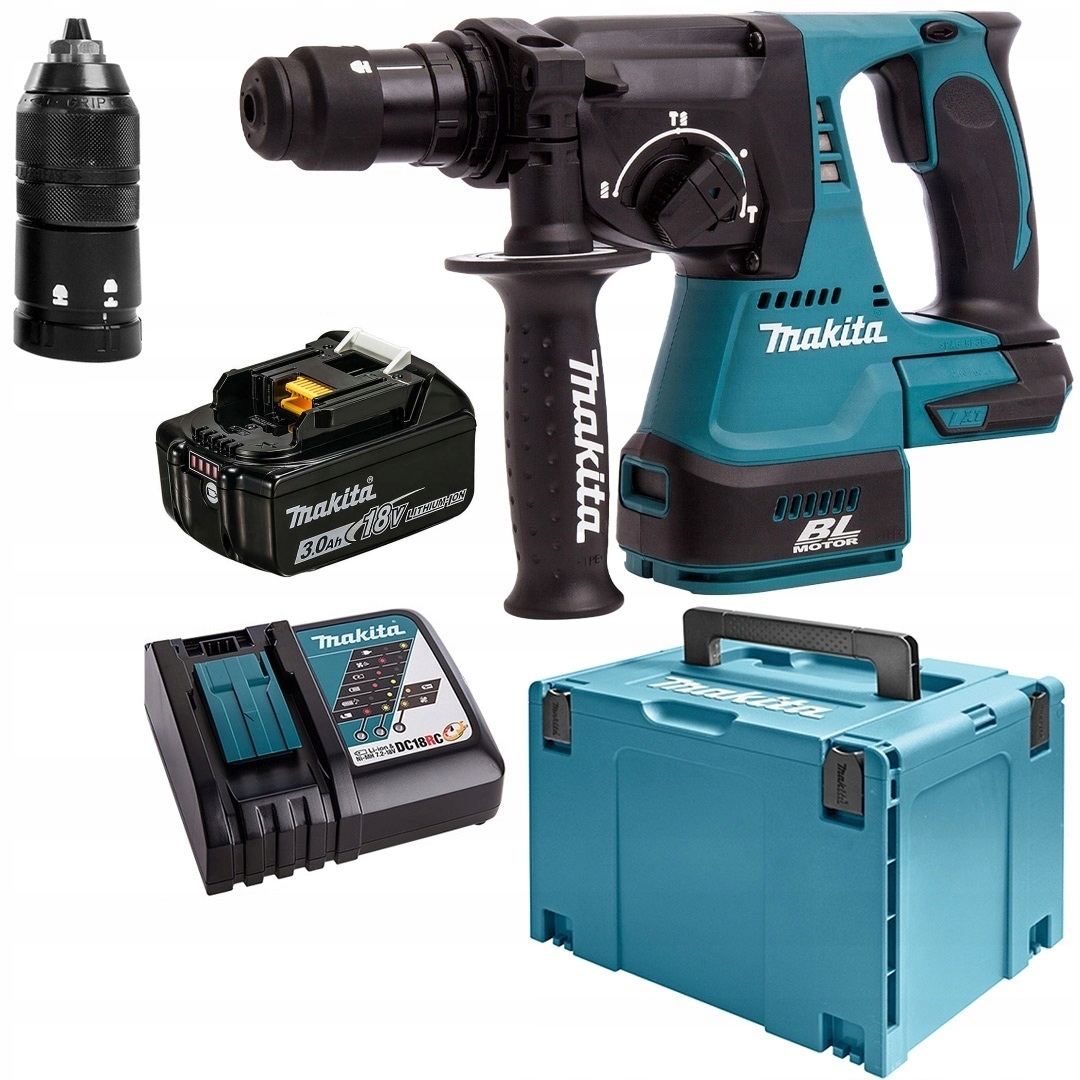 Młotowiertarka Makita 18V Sds-plus DHR243RF1J 2,0J 1x3Ah Bl Lxt Xpt DHR243